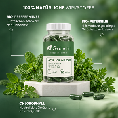 Grünstill – Endlich kein Mundgeruch mehr