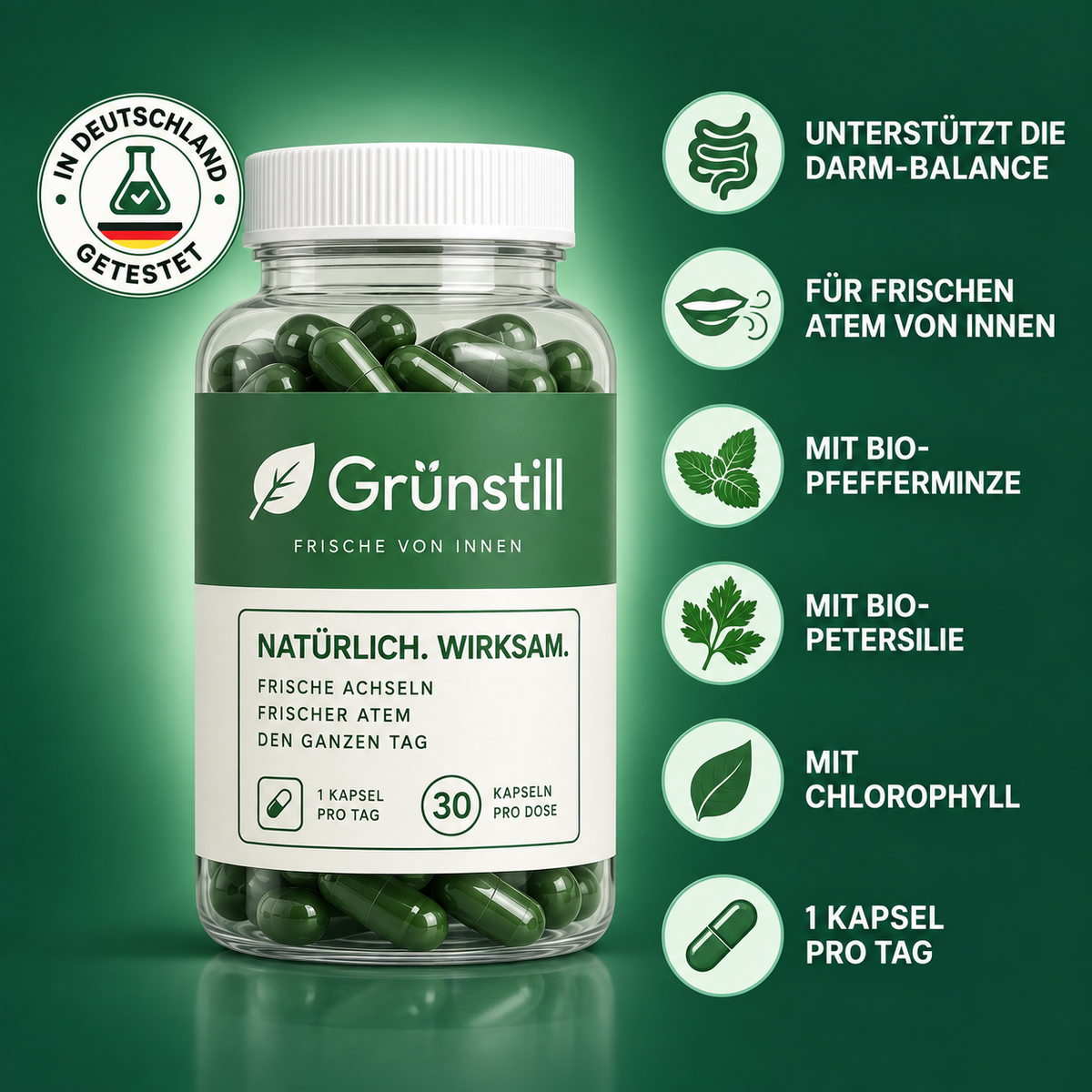 Grünstill – Endlich kein Mundgeruch mehr