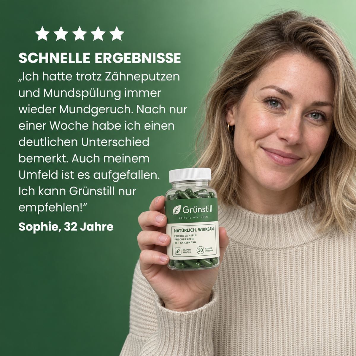 Grünstill – Endlich kein Mundgeruch mehr