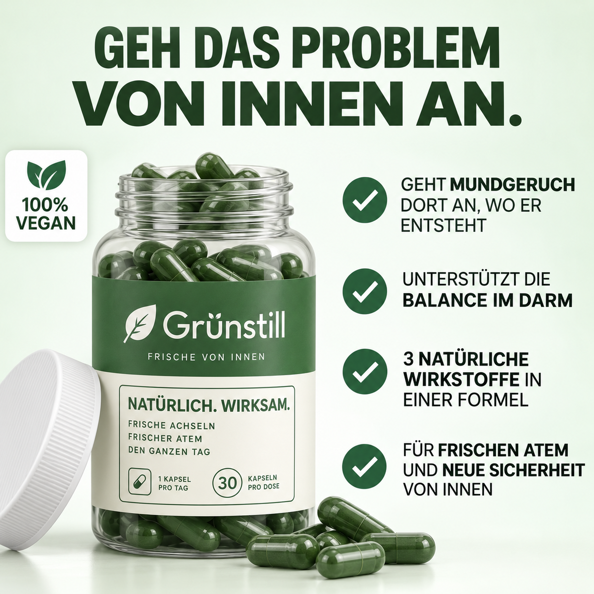 Grünstill – Endlich kein Mundgeruch mehr